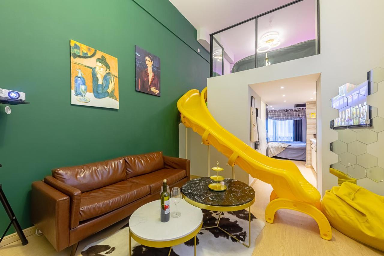 הנגז'ו Loft Apartment With Slide Hammock With Movie Viewing מראה חיצוני תמונה
